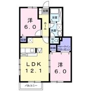 グリシーヌ・パレⅡ A棟の間取り画像