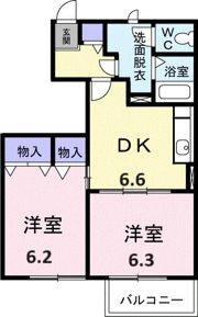 グリシーヌ・パレⅡ C棟の間取り画像
