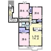 ミモザNの間取り画像