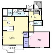 ソレイユ ルヴアンAの間取り画像