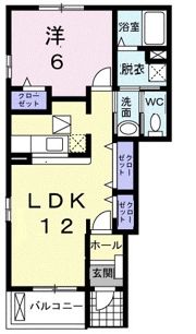 Live有泉Aの間取り画像