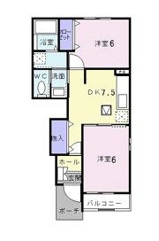 ライフサニー浅川Ⅰの間取り画像