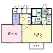 ホークフェザー16の間取り画像