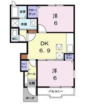 M・ラフィネ・ロジュマンAの間取り画像