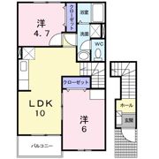 グリーンヒルズ姶良Aの間取り画像