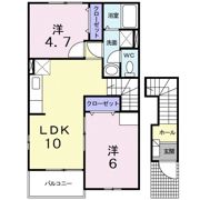 グリーンヒルズ姶良Cの間取り画像