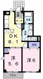 グリュッククレー B棟の間取り画像