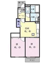 ラフィーネ壱番館の間取り画像