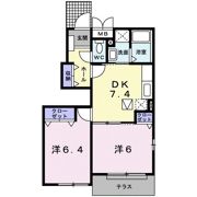 エアリーヒル21 Bの間取り画像
