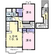 エアリーヒル21 Bの間取り画像