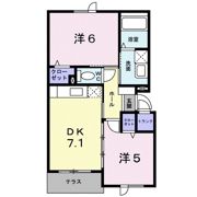 ホークフェザー13の間取り画像