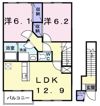 イターナルリヴァサイドハウスBの間取り画像