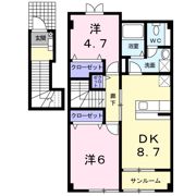 パストラルタウンBの間取り画像