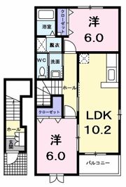 アパルトマンスタシオンBの間取り画像