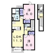 リーブホソエAの間取り画像