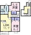 エスポワールAの間取り画像
