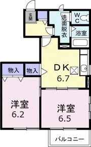 エスポワールBの間取り画像
