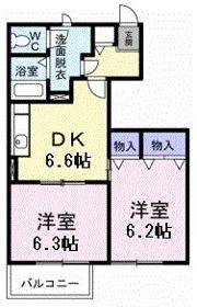 フリ－ジアの間取り画像