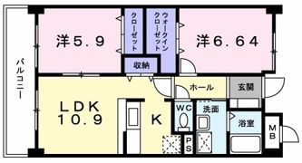 パレ・フルールの間取り画像