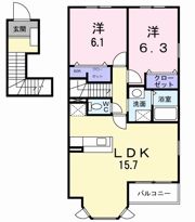 ノートルハウスⅡの間取り画像