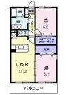 ジュネスⅡの間取り画像