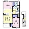 ブリッサ宮 Aの間取り画像