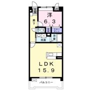 サウスヒルズ緑Cの間取り画像