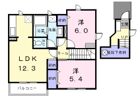 ヴィラ セレーナBの間取り画像