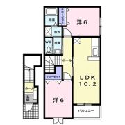 ロベリア・NAKANOⅡの間取り画像