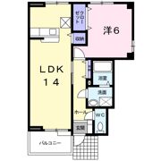 ベルヌーヴ Bの間取り画像