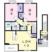 ベルヌーヴ Bの間取り画像