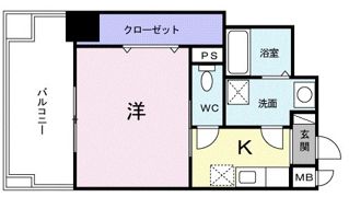 大一フロントの間取り画像