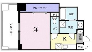 大一フロントの間取り画像