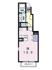 アンジュベリーAの間取り画像