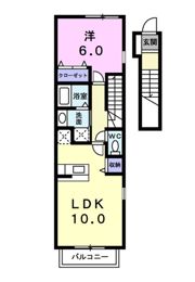 アンジュベリーAの間取り画像