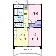 ジュネスパラシオン豊原Ⅱの間取り画像