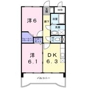 ジュネスパラシオン豊原Ⅱの間取り画像