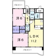 ジュネスパラシオン豊原Ⅱの間取り画像