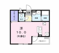 カギヤアパートの間取り画像