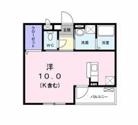 カギヤアパートの間取り画像