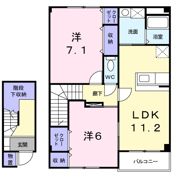 ハイツエコー Aの間取り画像