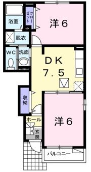 サンユニメント B棟の間取り画像