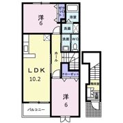 クレール にほづ Aの間取り画像