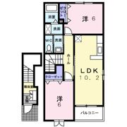クレール にほづ Aの間取り画像