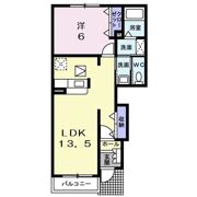 クレール にほづ Bの間取り画像