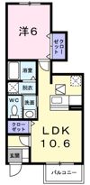カーサ プラシードⅠ番館の間取り画像