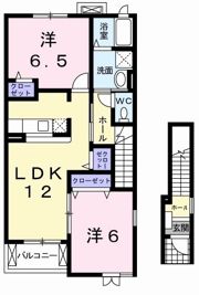 カーサ プラシードⅡ番館の間取り画像