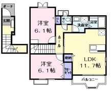 メゾン・アヴニールⅠの間取り画像