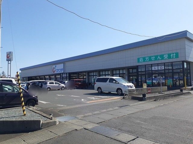 近くのドラッグストアまで450m（徒歩6分）