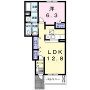 ル・レーブ Aの間取り画像